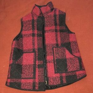 Red/Black Checked Vest L